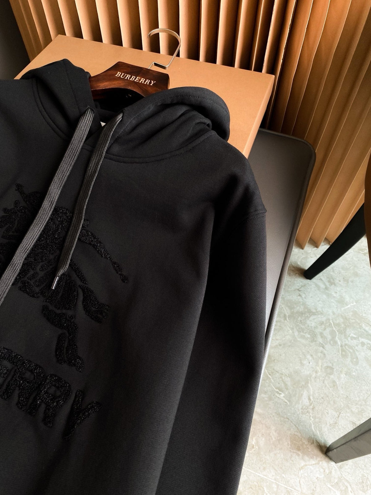 Tonal Embroidered Hoodie - Men's