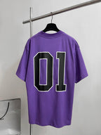 Black Jersey Numeral Short-Sleeve - Men's