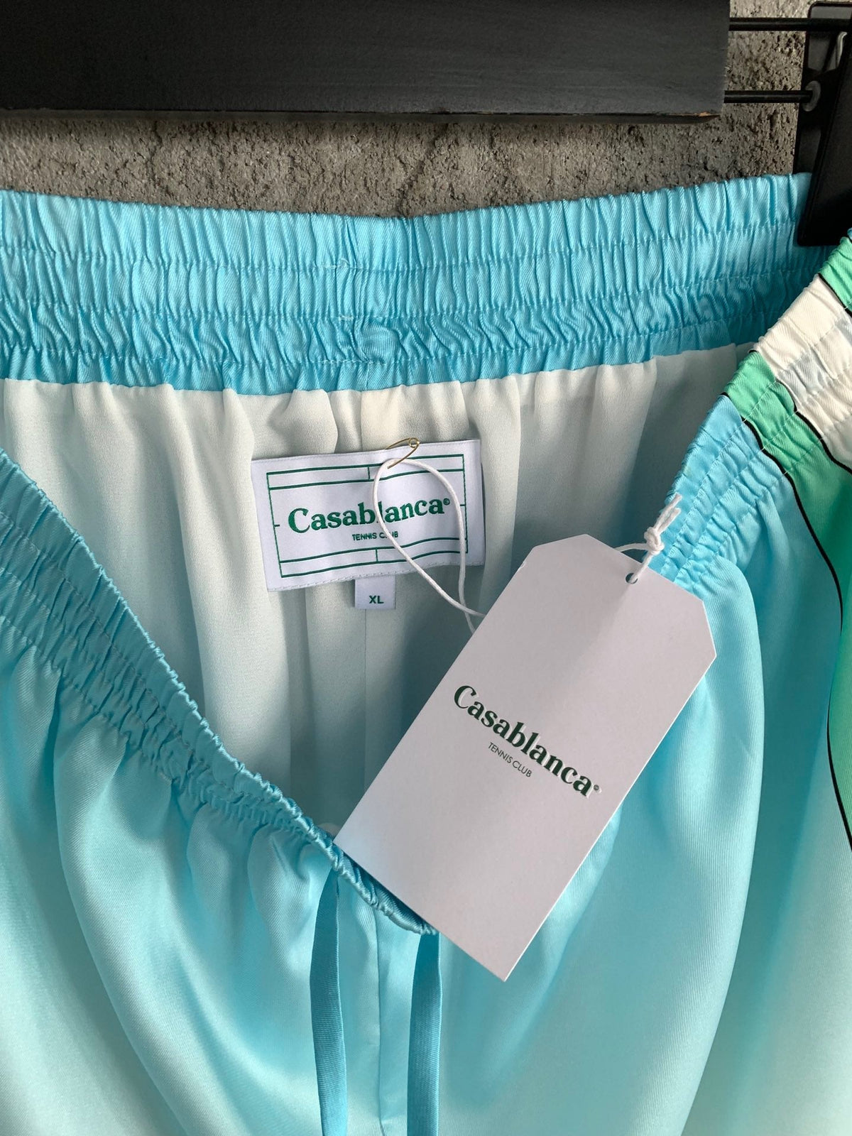 Green Silk Crest Drawstring - Men's