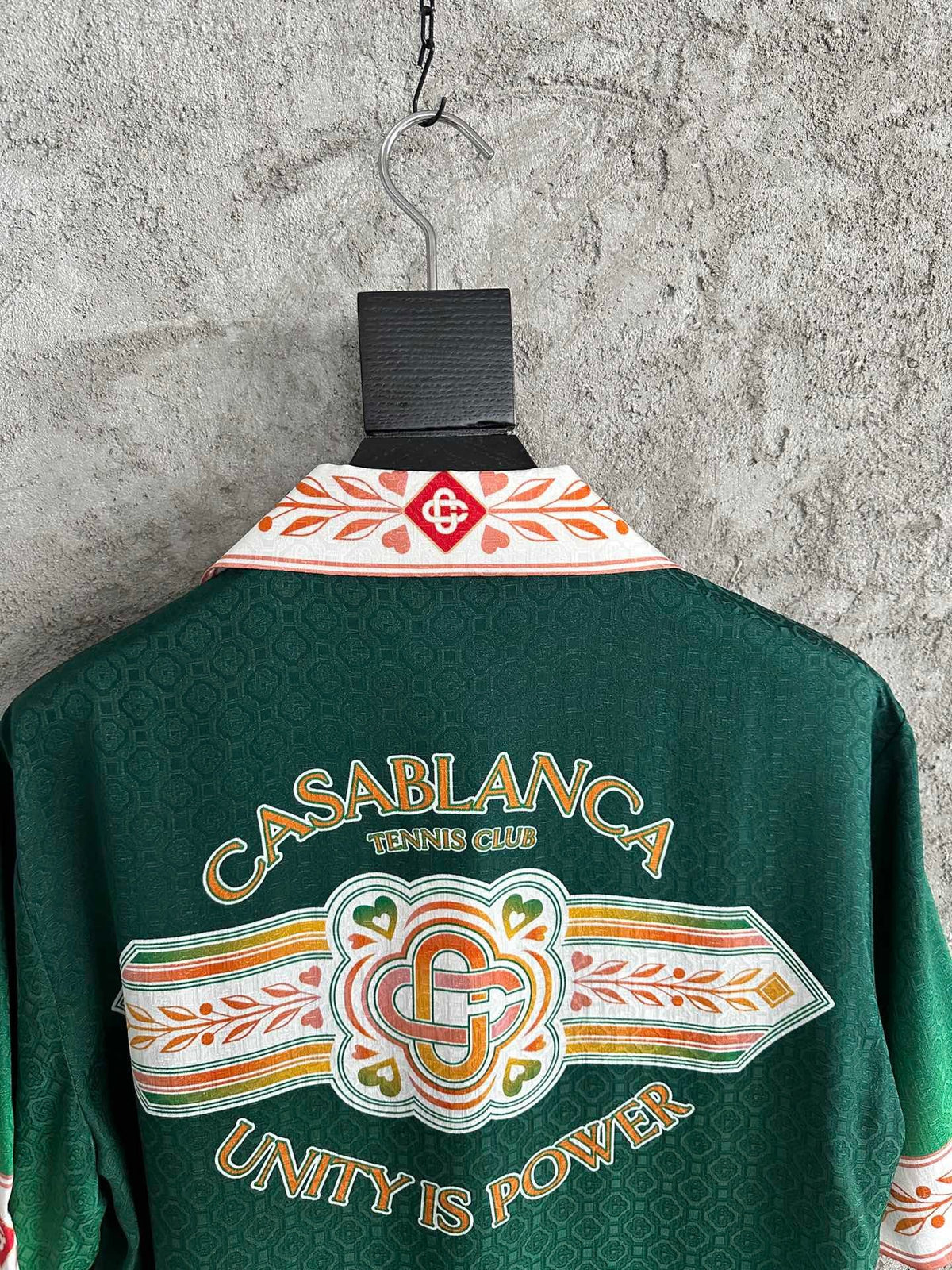 Green Crest Silk Shirt - Men's