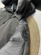 Black and White Puffer Jacket - Men's
