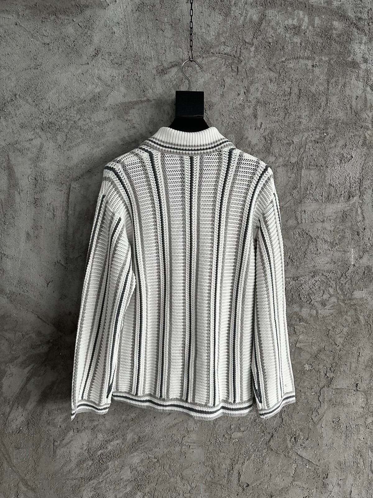 Pinstripe Silk Shirt - Men's