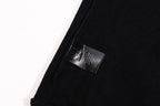 Black Cotton Tonal Graphic Pullover - Men's