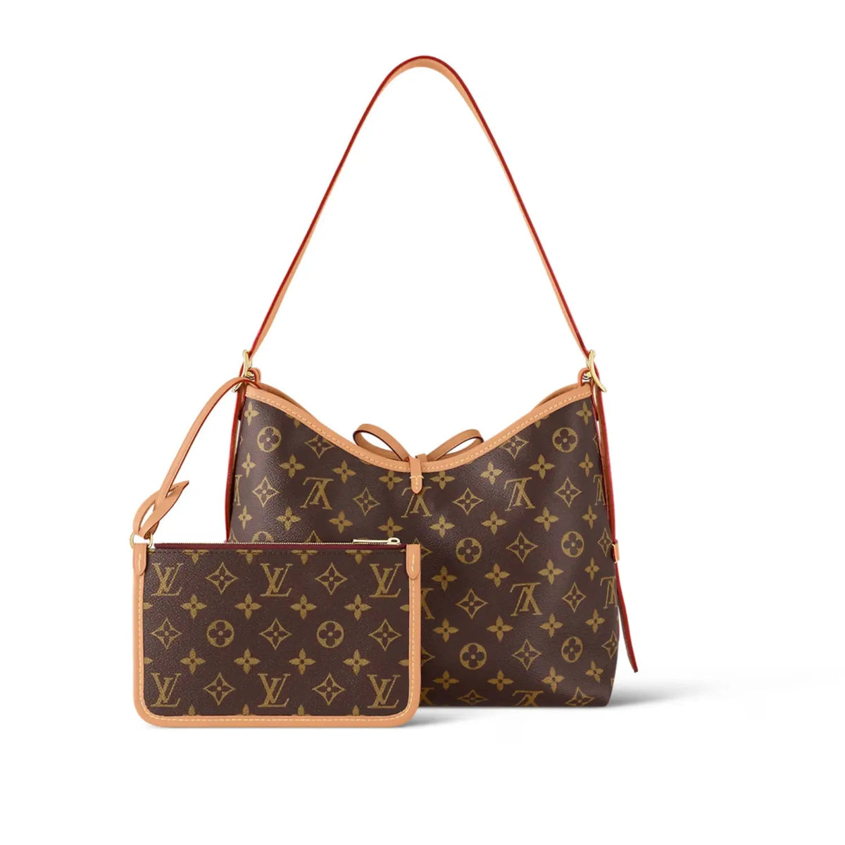 CarryAll PM – a detachable zipped pouch, also in Monogram canvas, is attached to the bag by – LUX VERSE Luxury Designer Fashion Outlet