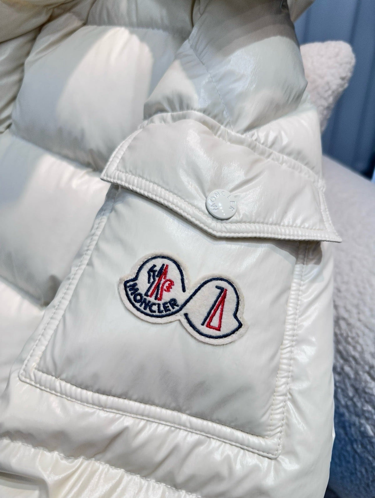 Black and White Puffer Jacket - Men's