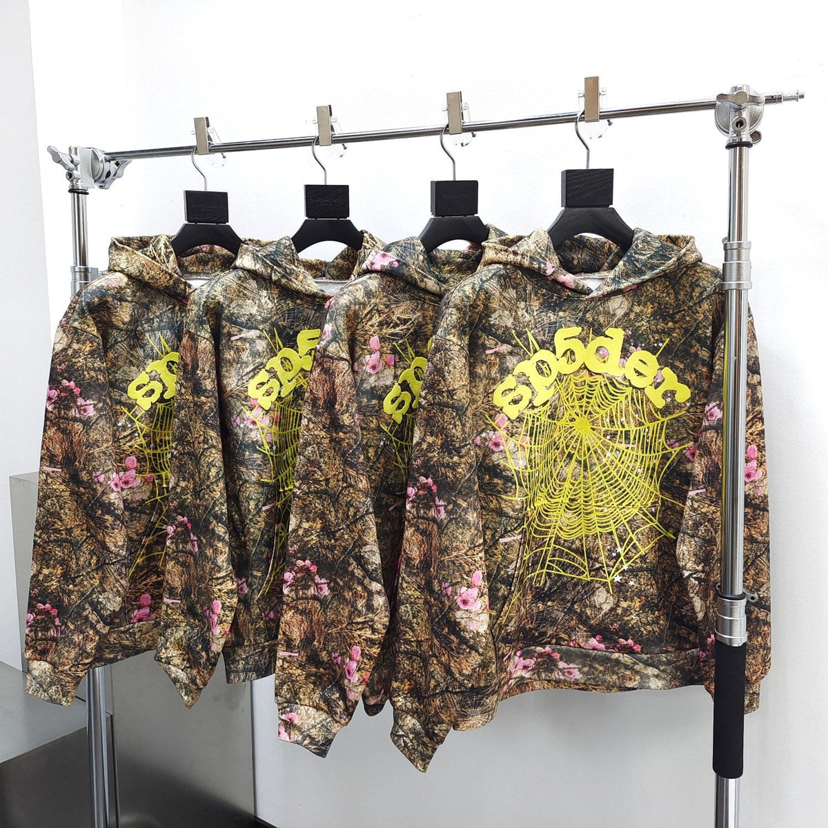 Olive Cotton Camo Print Pullover - Men's