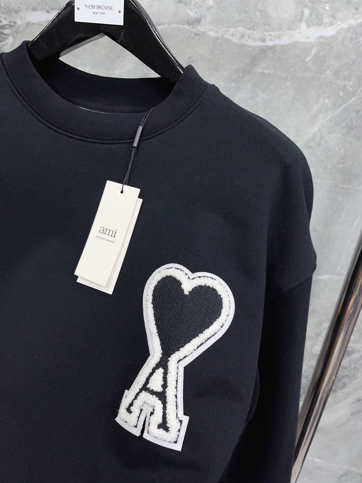 Black and White Sweatshirt - Men's