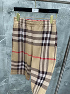 Navy Cotton Check Wide - Men's