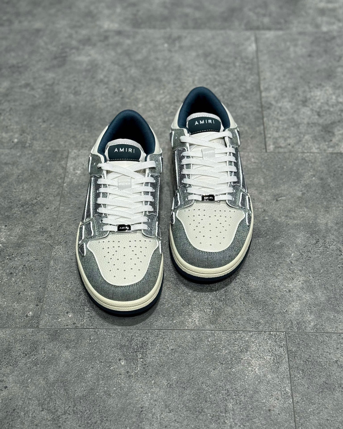 White and Grey Sneakers