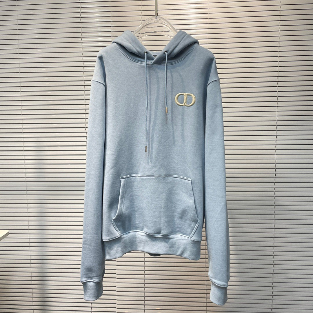 Navy Cotton Plain Pullover - Men's