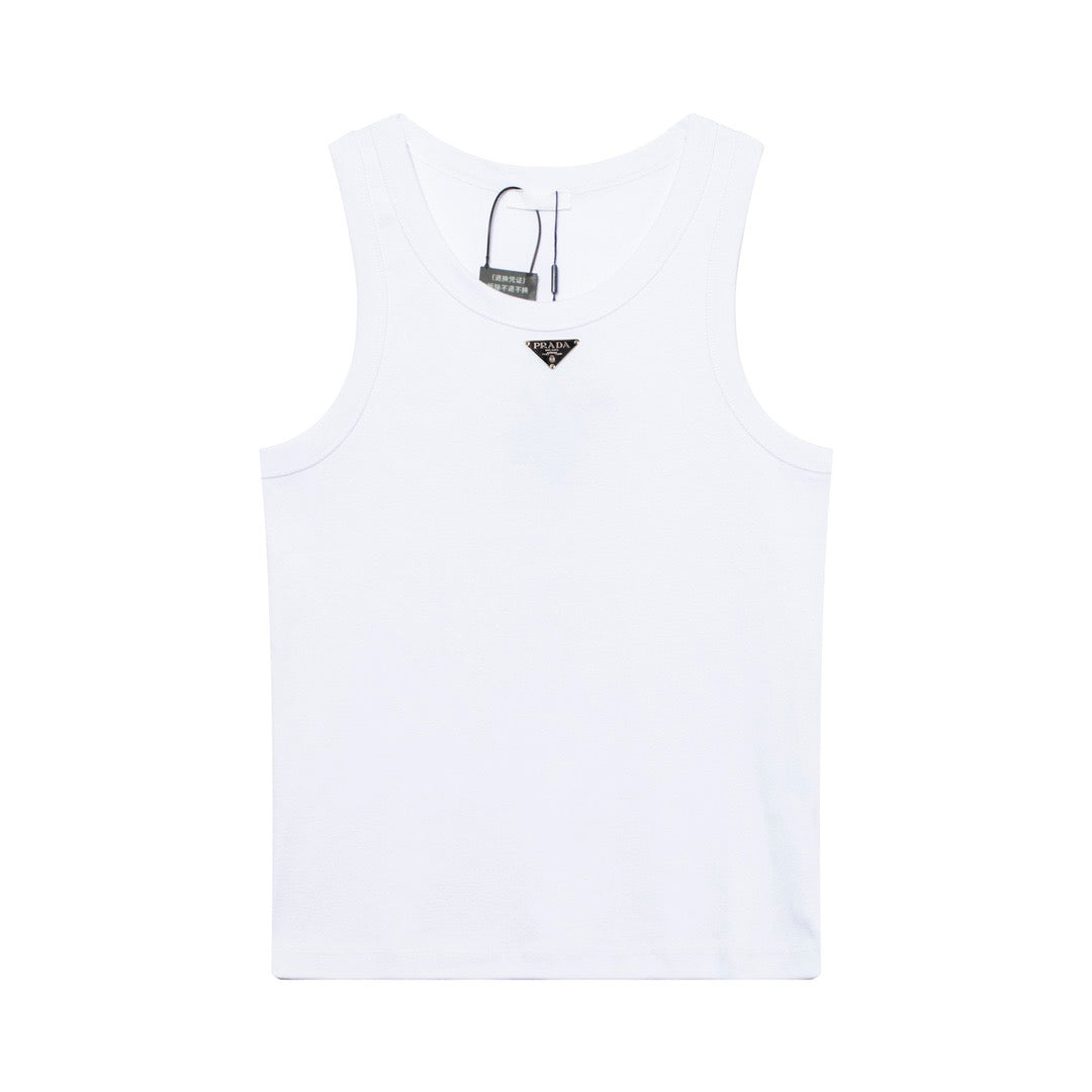 Black and White Tank Top - Men's