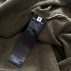 Olive Cotton Chest Logo Pullover - Men's