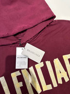 Navy Cotton Bold Text Pullover - Men's