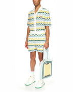 Multicolour Chevron Knit Shorts - Men's