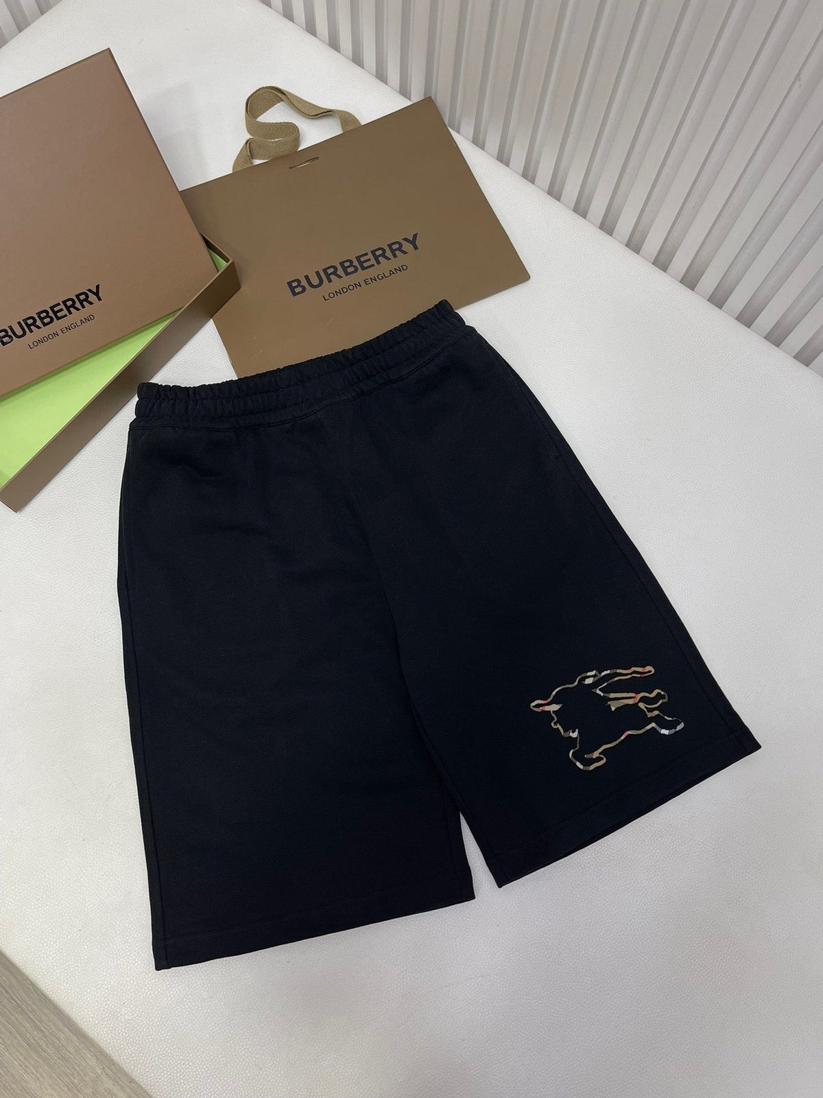 Black Cotton Plain Drawstring - Men's