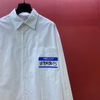 Navy Cotton Plain Long-Sleeve - Men's