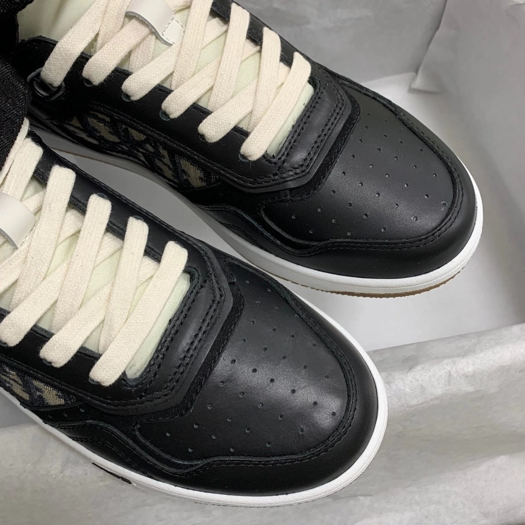 B27 Low Navy Oblique Sneakers