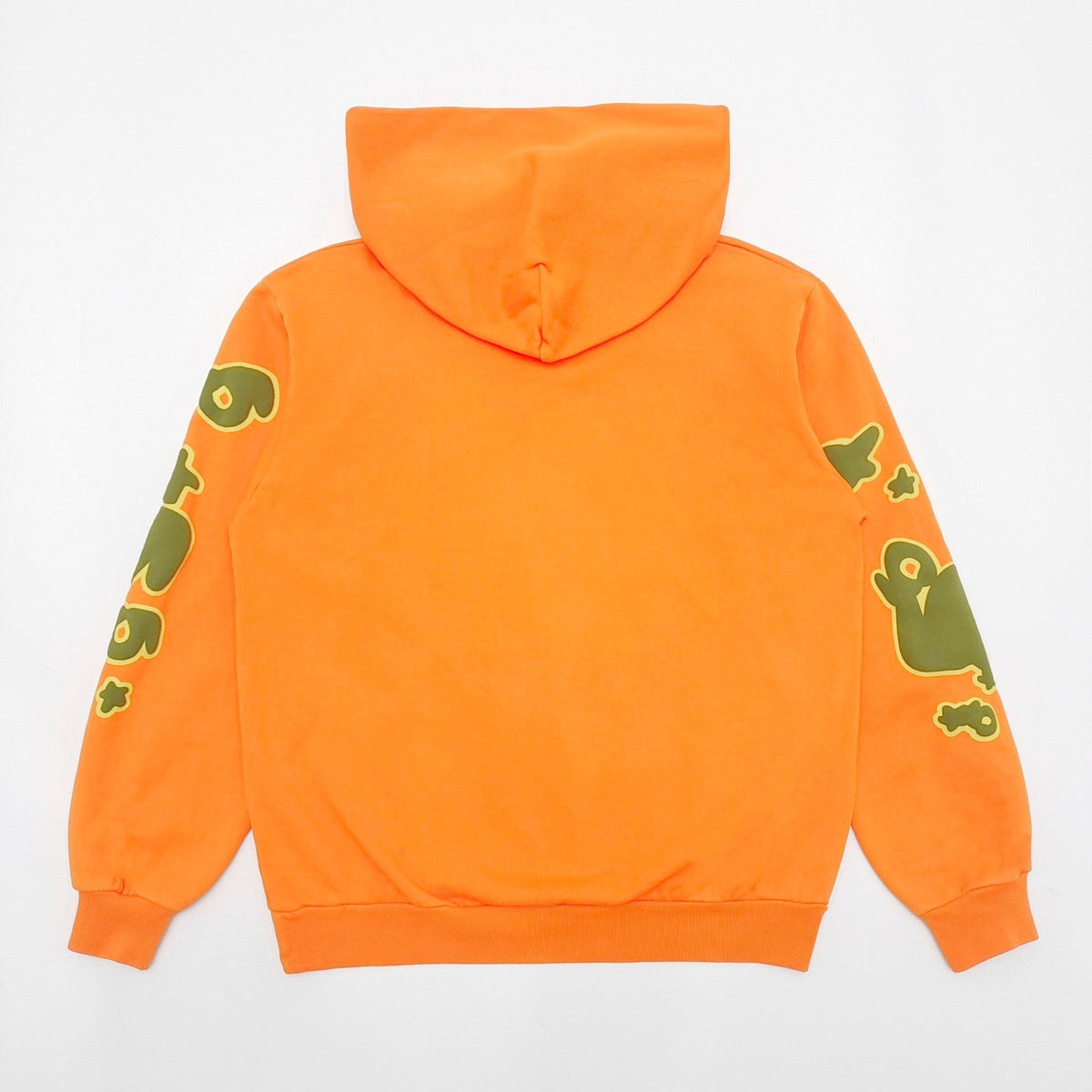 Orange Cotton Star Print Pullover - Men's