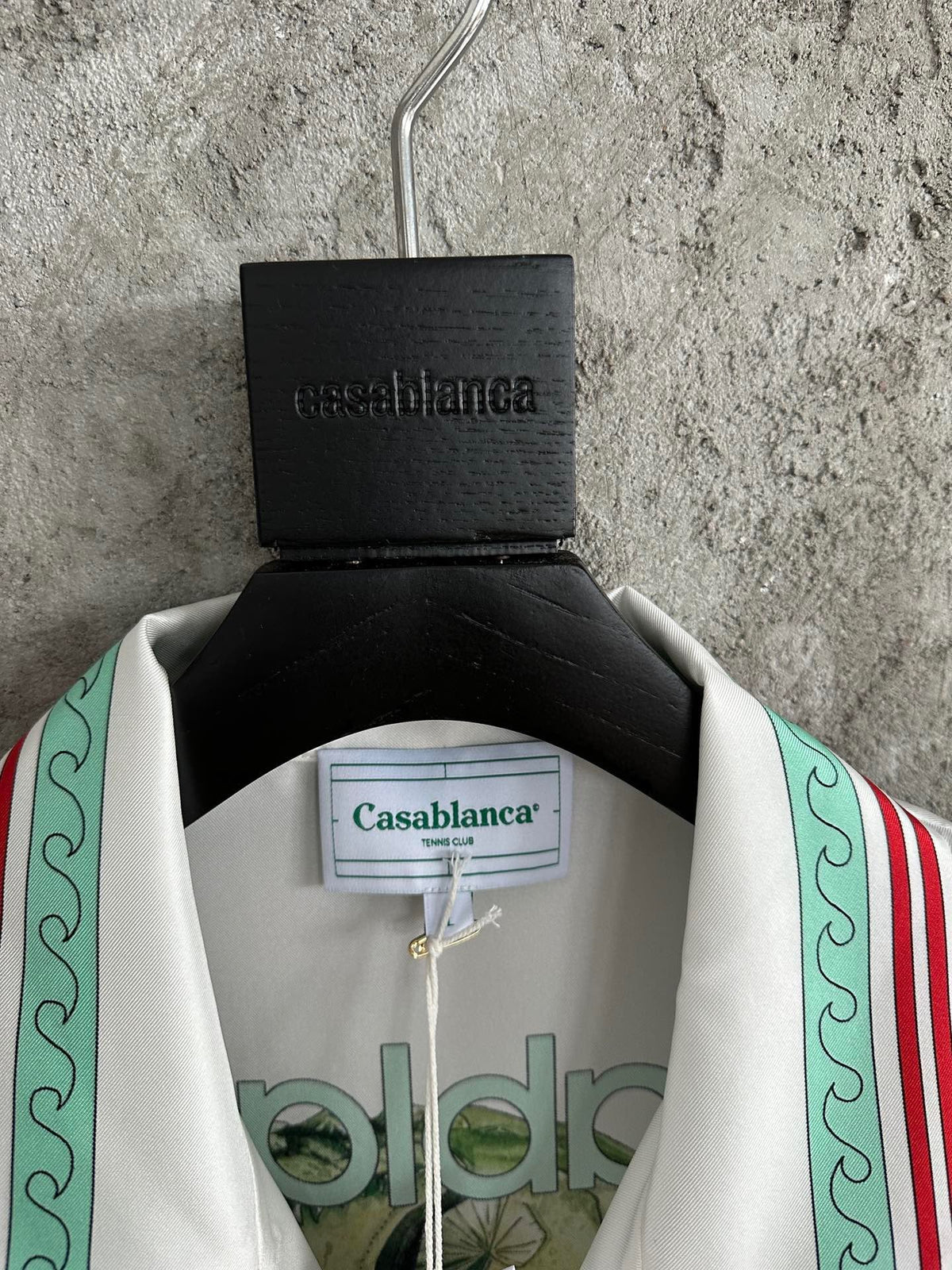 White Knit Crest Trim Short-Sleeve - Men's