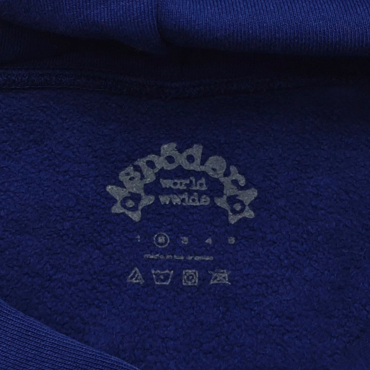 Navy Cotton Web Print Pullover - Men's