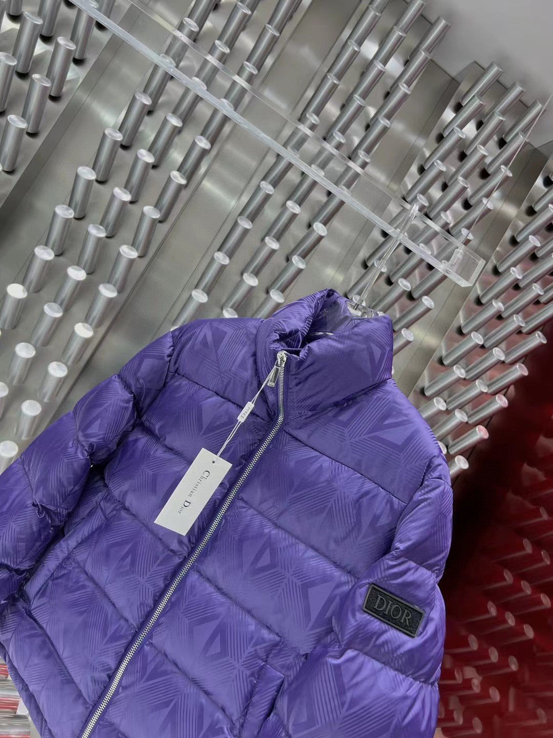 Purple Puffer Jacket - Men's