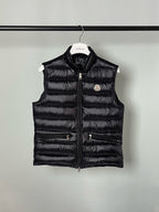 Black Nylon Lightweight Gilet - Men's
