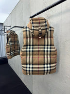 Vintage Check Hooded Jacket - Men's