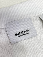 Black Cotton Tonal Emblem Crewneck - Men's