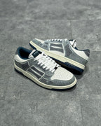 White and Grey Sneakers