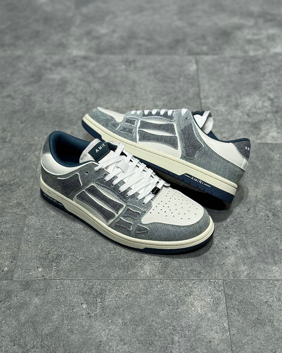 White and Grey Sneakers