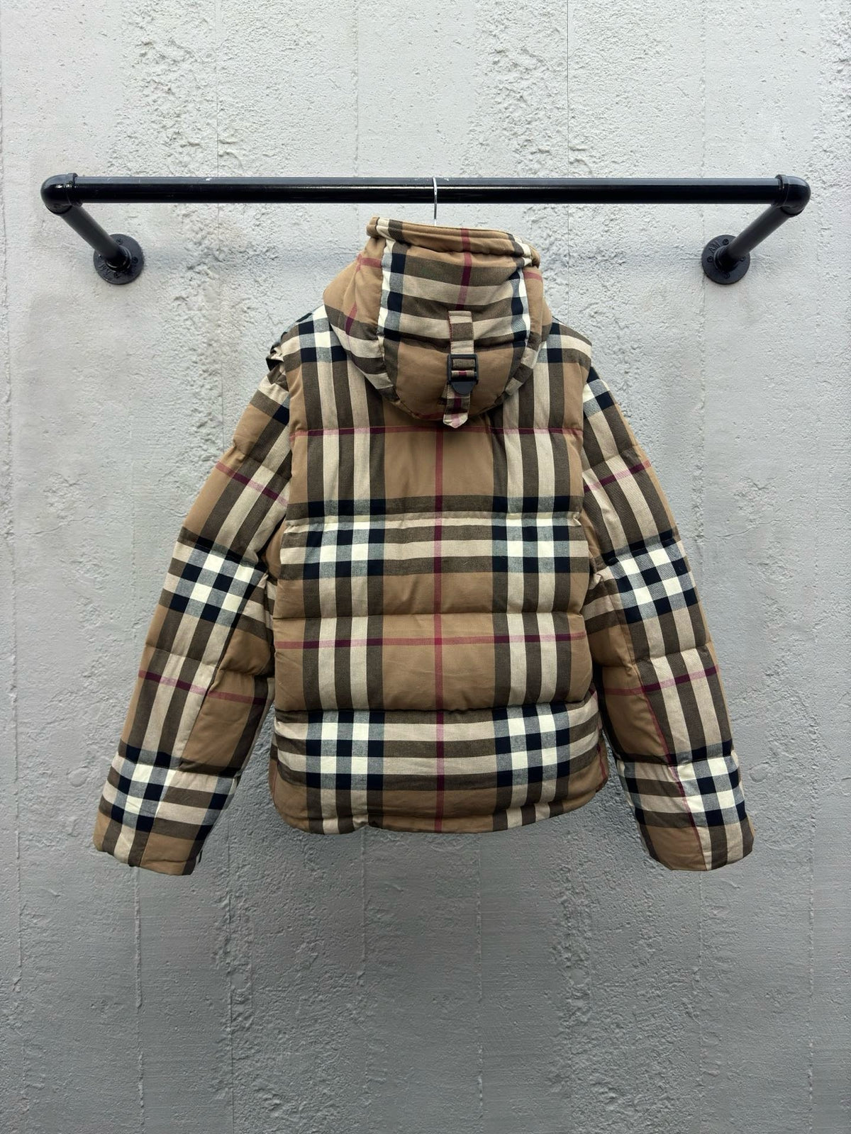 Vintage Check Hooded Jacket - Men's