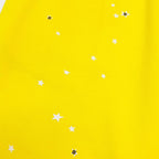 Yellow Cotton Side Print Joggers - Men's