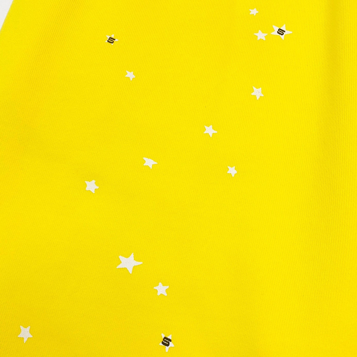 Yellow Cotton Side Print Joggers - Men's