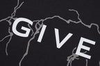 Black Cotton Lightning Print Long-Sleeve - Men's