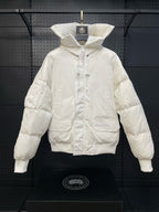 Black and White Puffer Jacket - Men's