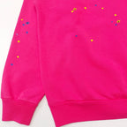 Pink Cotton Web Graphic Pullover - Men's