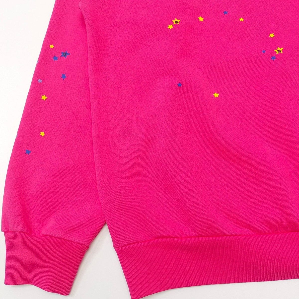 Pink Cotton Web Graphic Pullover - Men's