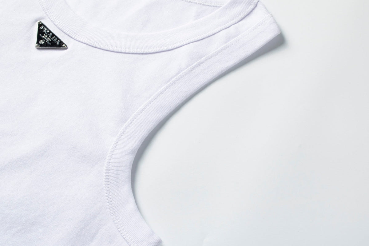 Black and White Tank Top - Men's