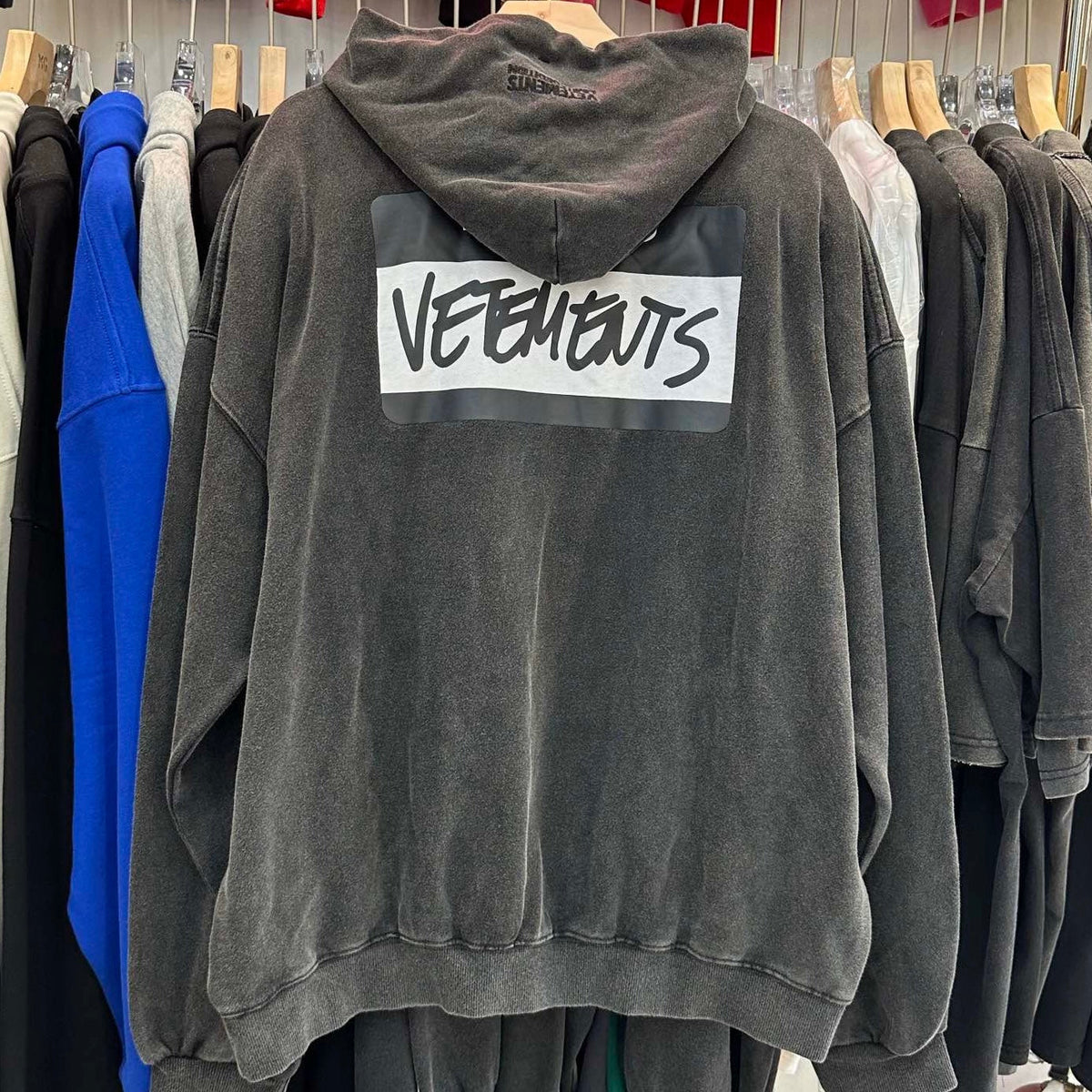 Washed Patch Logo Hoodie - Men's