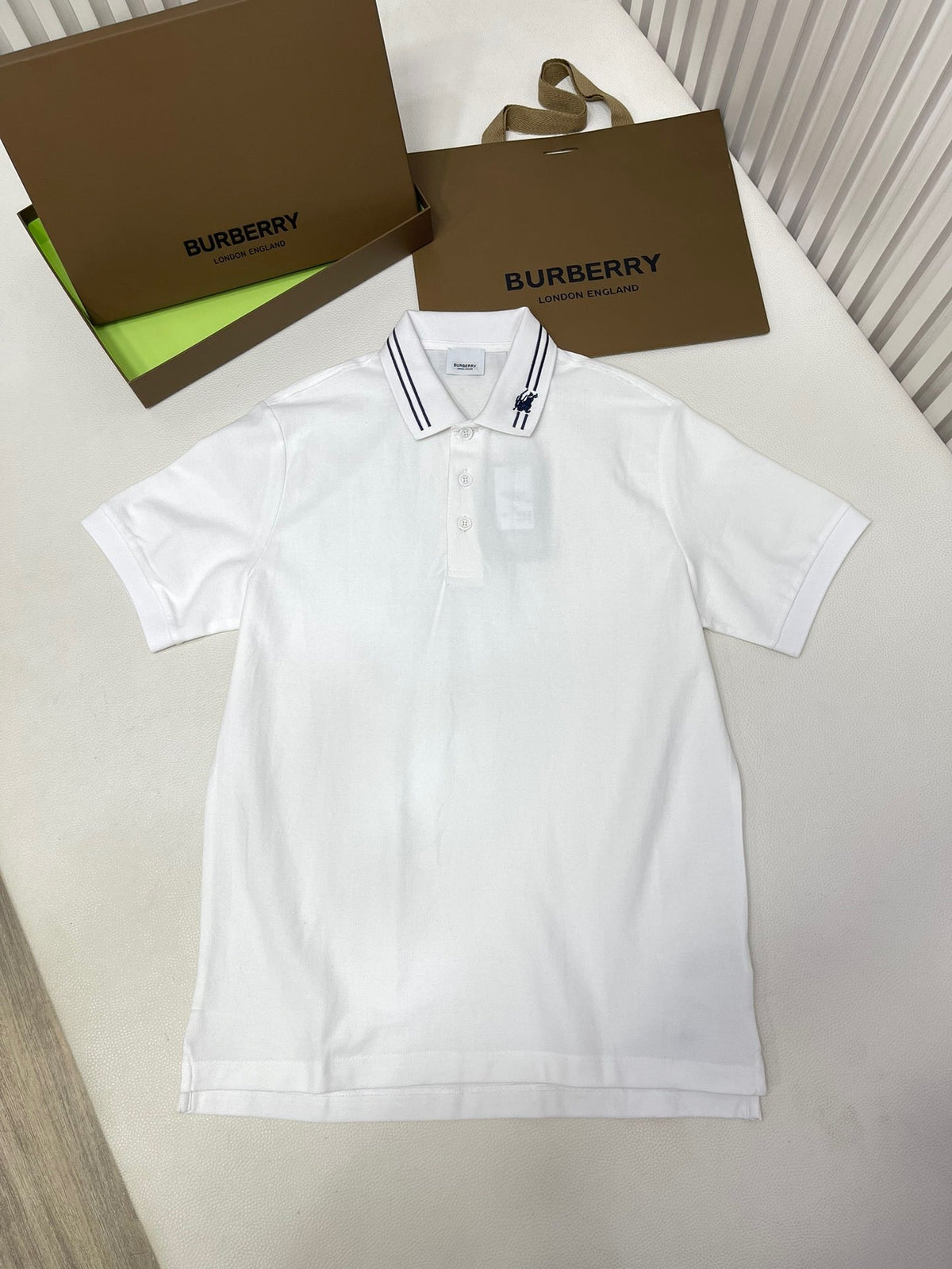 Orange Cotton Plain Short-Sleeve - Men's