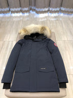 Black and White Parka - Men's