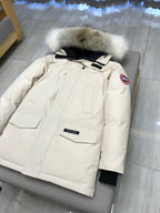 Black and White Parka - Men's