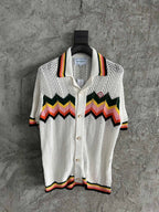 Chevron Knit Shirt - Men's