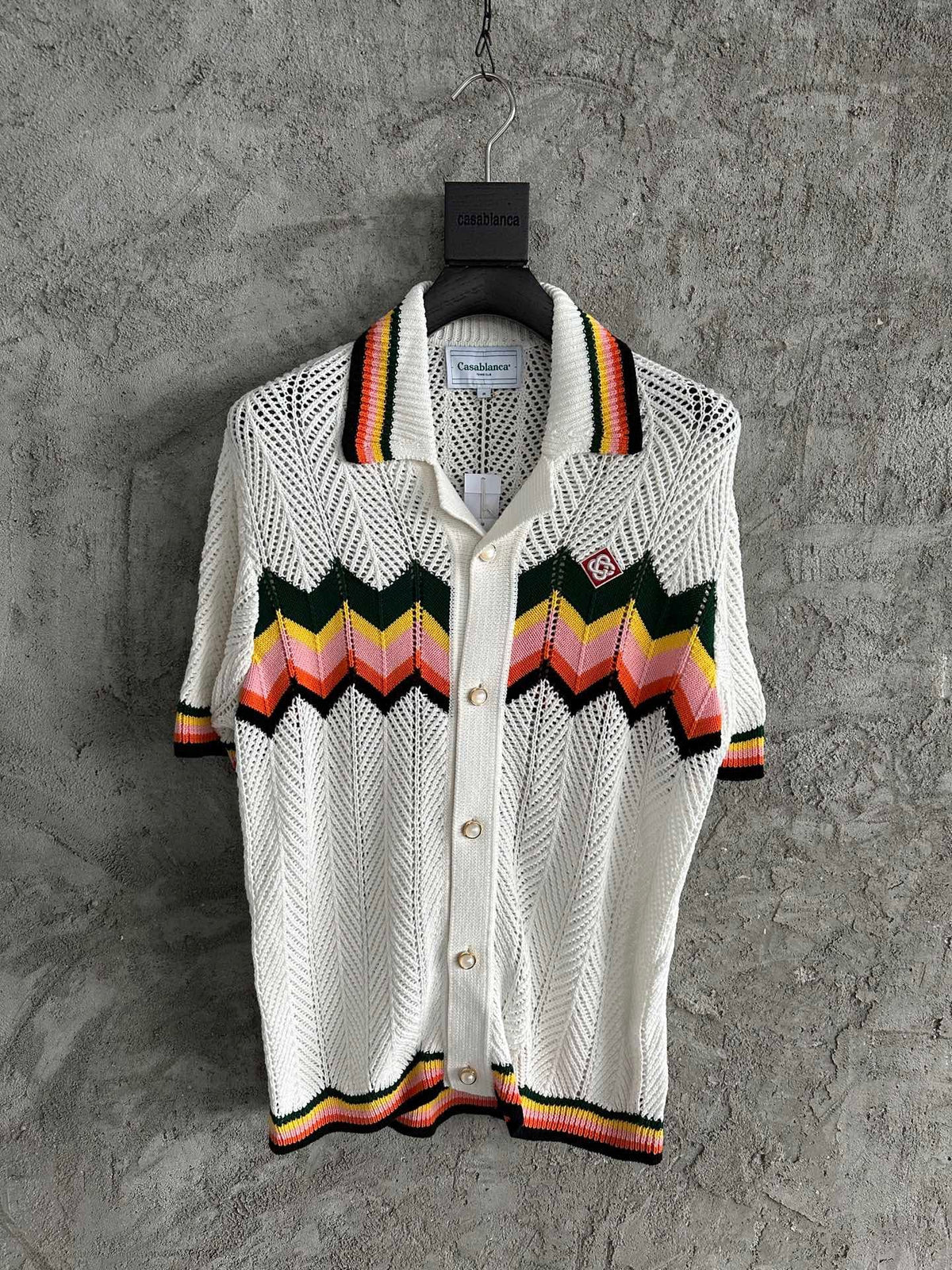 Chevron Knit Shirt - Men's