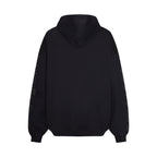 Black Cotton Tonal Graphic Pullover - Men's