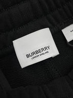 Black Cotton Plain Drawstring - Men's