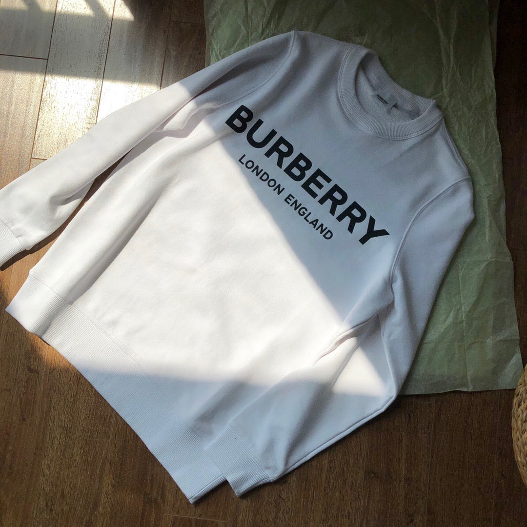 Black Cotton Diagonal Text Crewneck - Men's