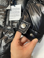 Black and Green Puffer Jacket - Men's