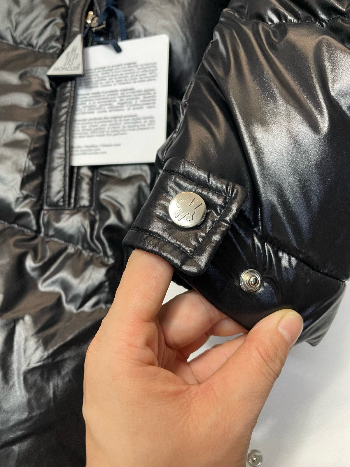 Black and Green Puffer Jacket - Men's