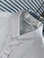 Blue Cotton Oxford Long-Sleeve - Men's